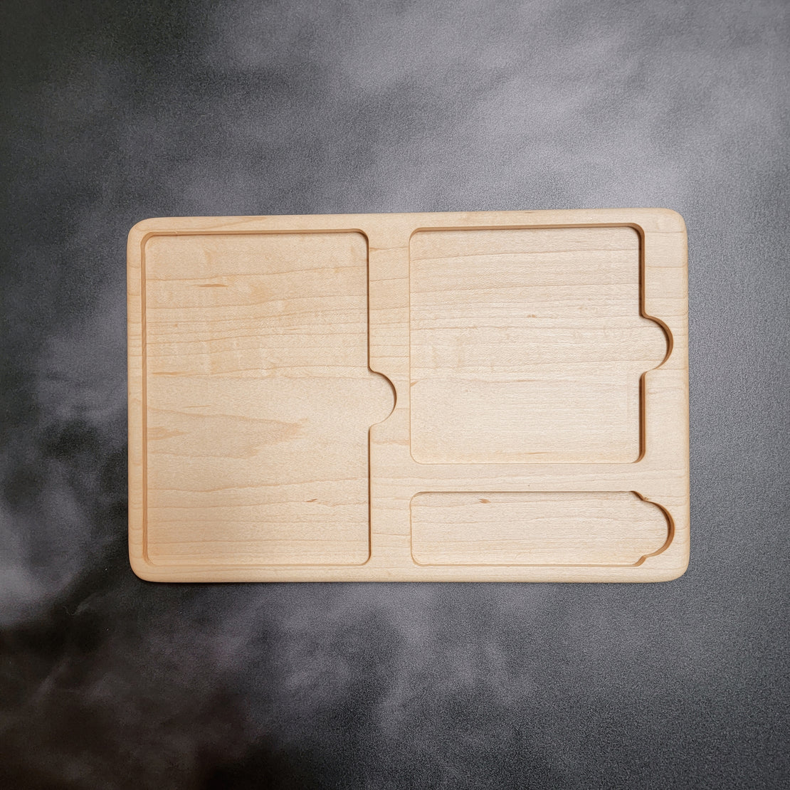 Montessori 3 part card tray