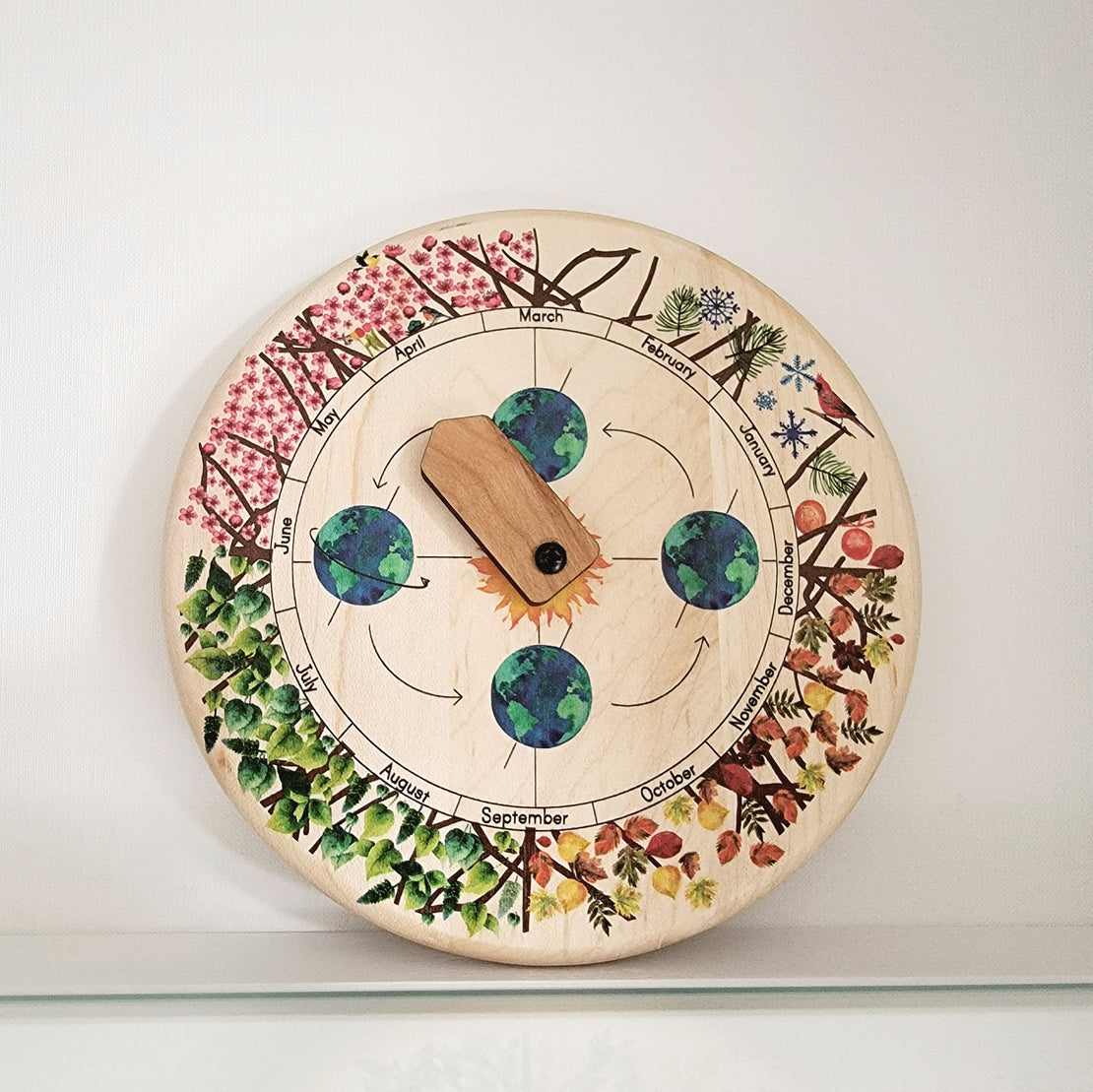Seasons wheel - Circle time calendar - Month wheel