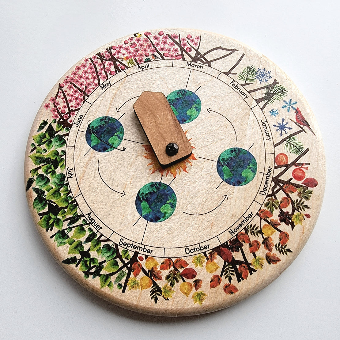 Seasons wheel - Circle time calendar - Month wheel