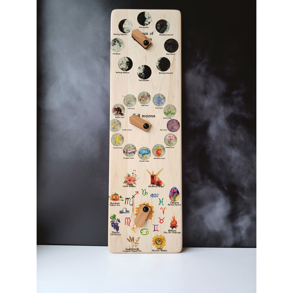 SECONDS/IMPERFECT Moon phases, full moon, wiccan wheel of the year