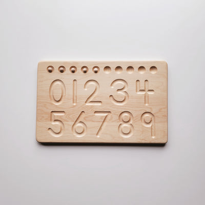 Reversible 1 to 10 Number tracing and counting board