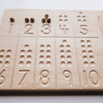 Reversible 1 to 10 Number tracing and counting board