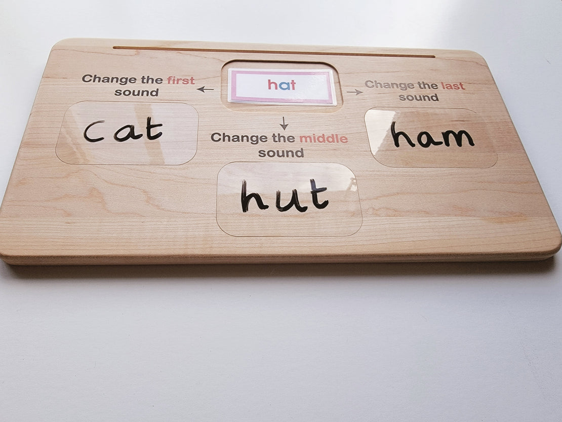 SECONDS/IMPERFECT Phoneme awareness board - fluency board - word ladder board