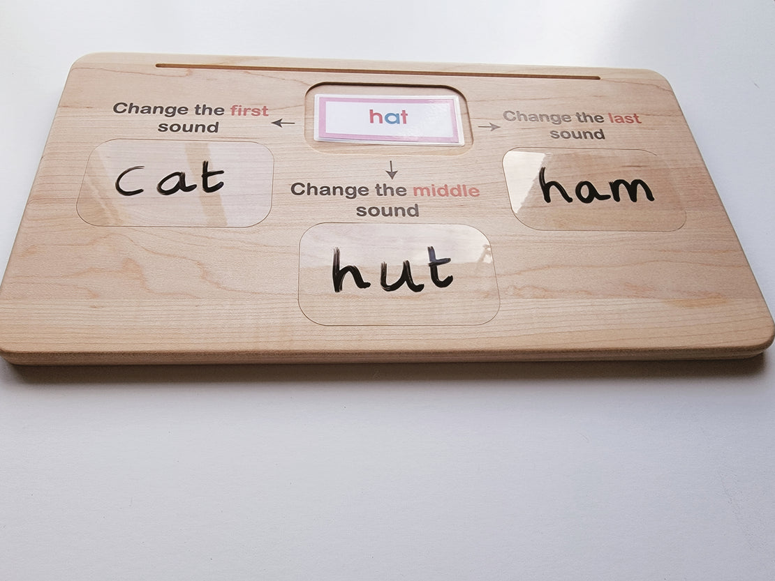 Phoneme awareness board - fluency board - word ladder board