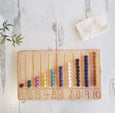 Montessori Number Counting Board - Number tracing board - Montessori counting board - Ten board