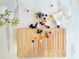 Montessori Number Counting Board - Number tracing board - Montessori counting board - Ten board