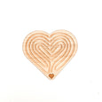 SECONDS/IMPERFECT Pocket Heart Labyrinth - Handcrafted Educational Toy for Kids Mindfulness and Inner Peace - peace corner - Valentine's day
