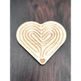 SECONDS/IMPERFECT Pocket Heart Labyrinth - Handcrafted Educational Toy for Kids Mindfulness and Inner Peace - peace corner - Valentine's day