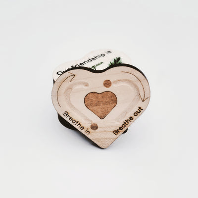 Pocket heart breathing tool - emotional regulation tool - peace corner
