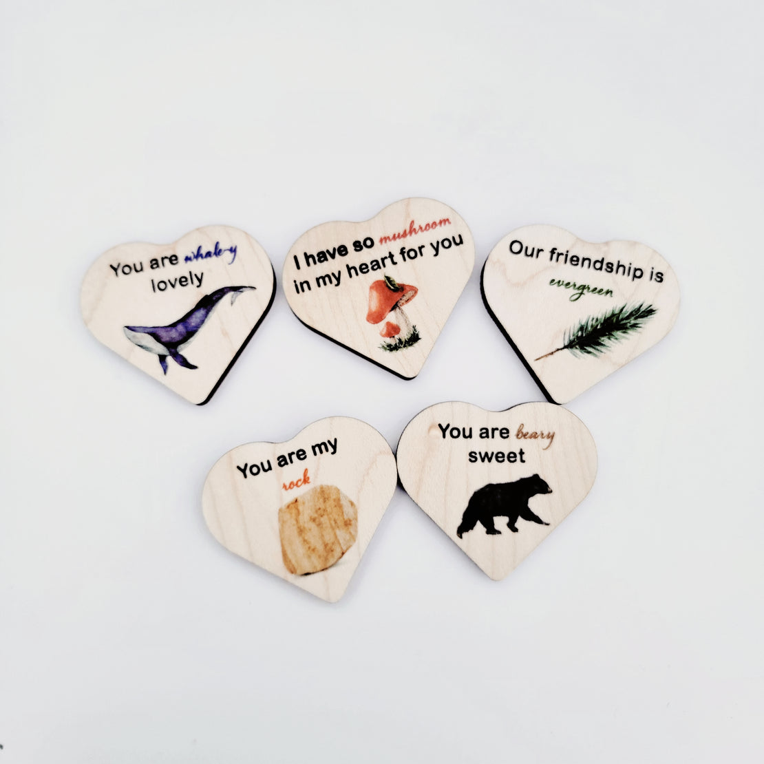 Nature inspired pocket valentine - maple heart valentine's day gift