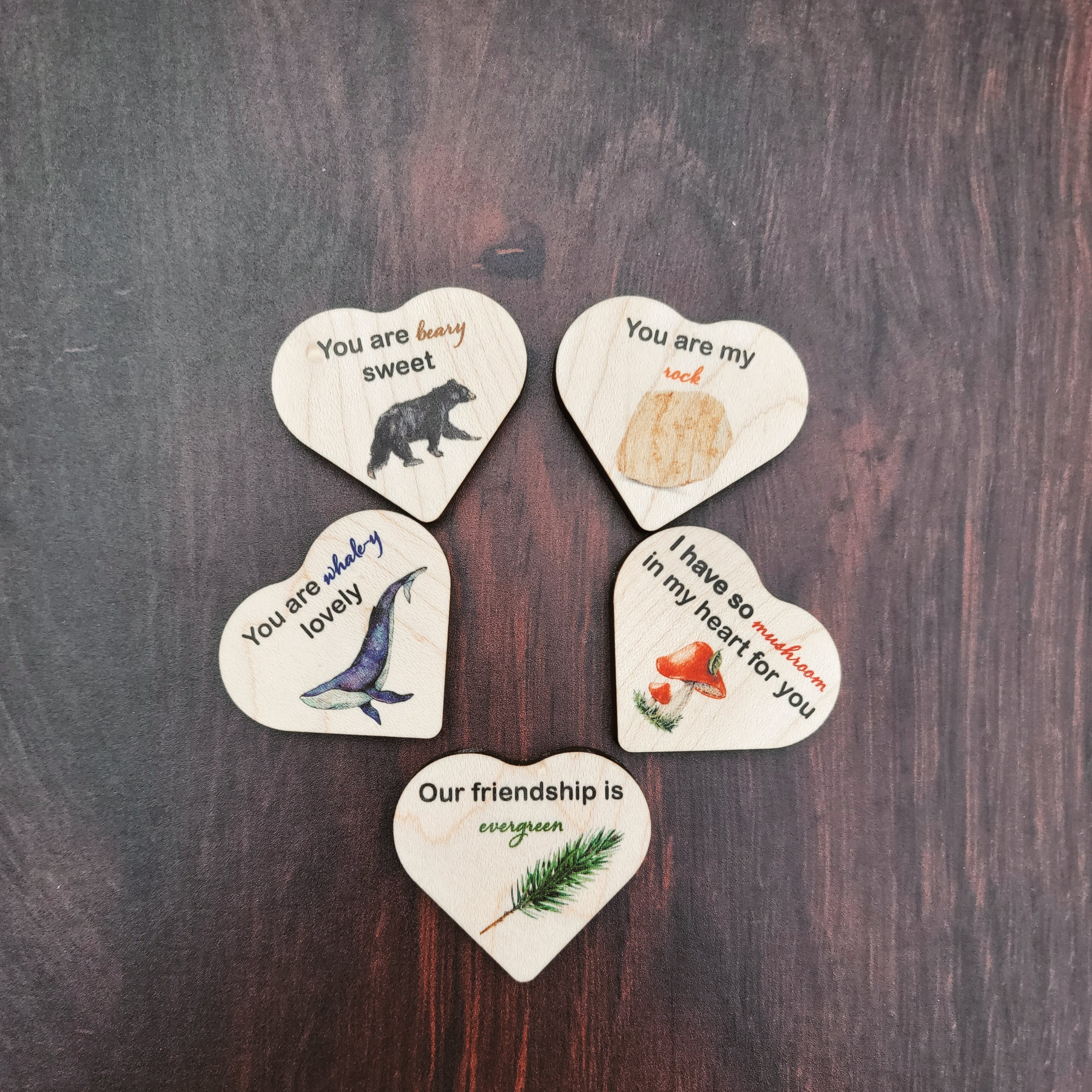 Nature inspired pocket valentine - maple heart valentine's day gift ...