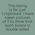 SECONDS/IMPERFECT Explorer clipboard, nature clipboard