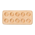 Ten frame - wooden ten board - math manipulative- Montessori