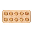 Ten frame - wooden ten board - math manipulative- Montessori