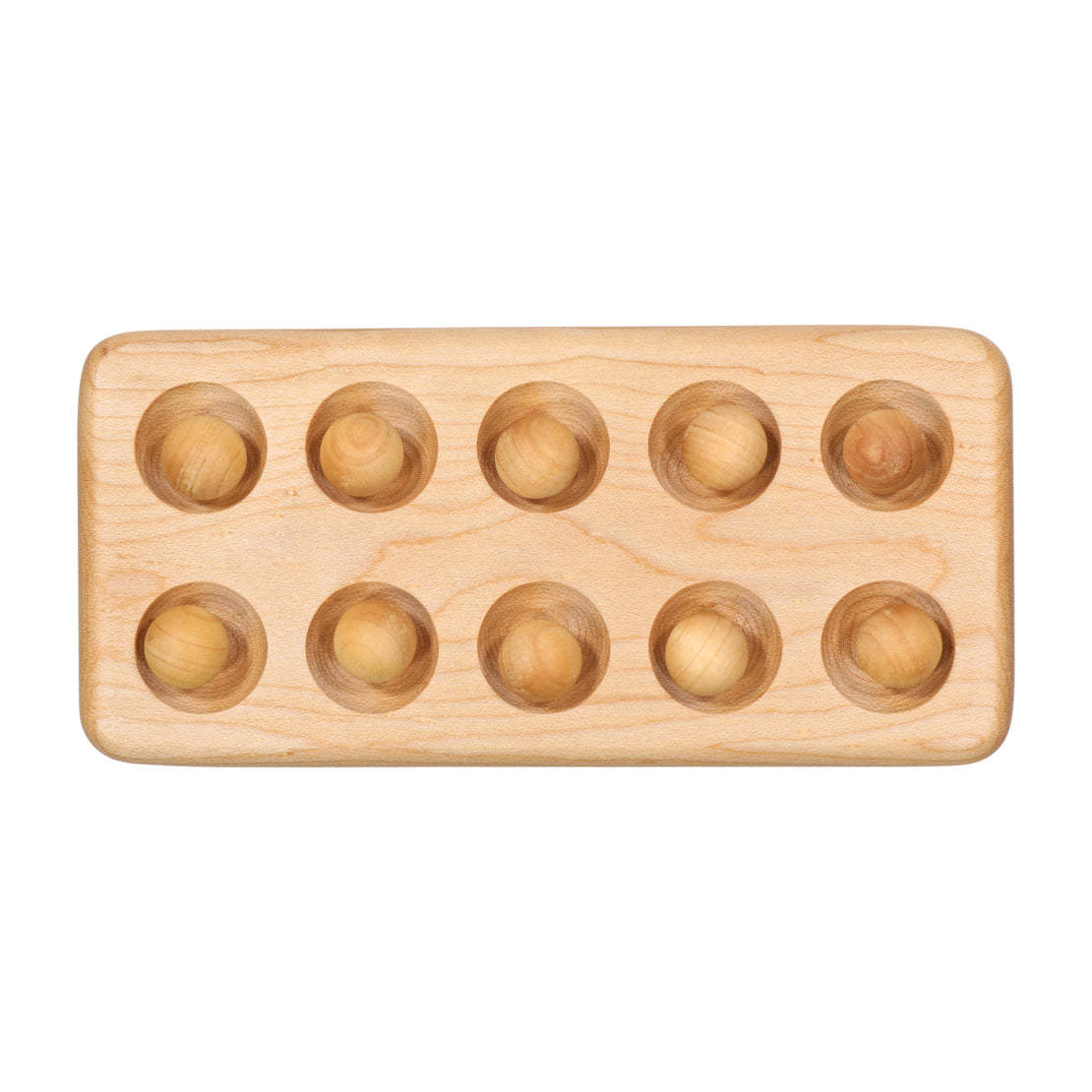 Ten frame - wooden ten board - math manipulative- Montessori