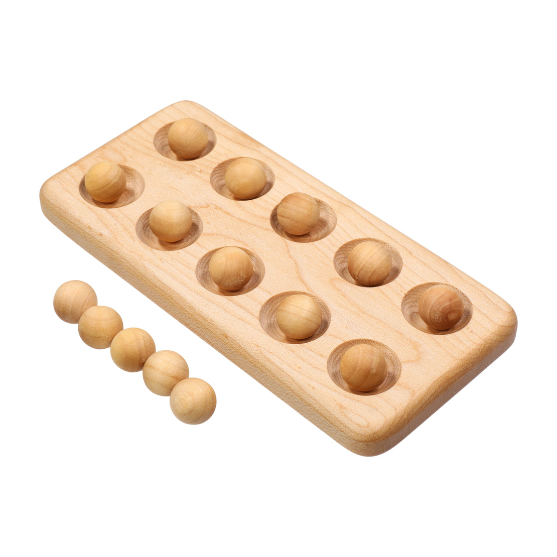Ten frame - wooden ten board - math manipulative- Montessori