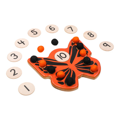 SECONDS/IMPERFECT Butterfly ten frame, Montessori ten frame