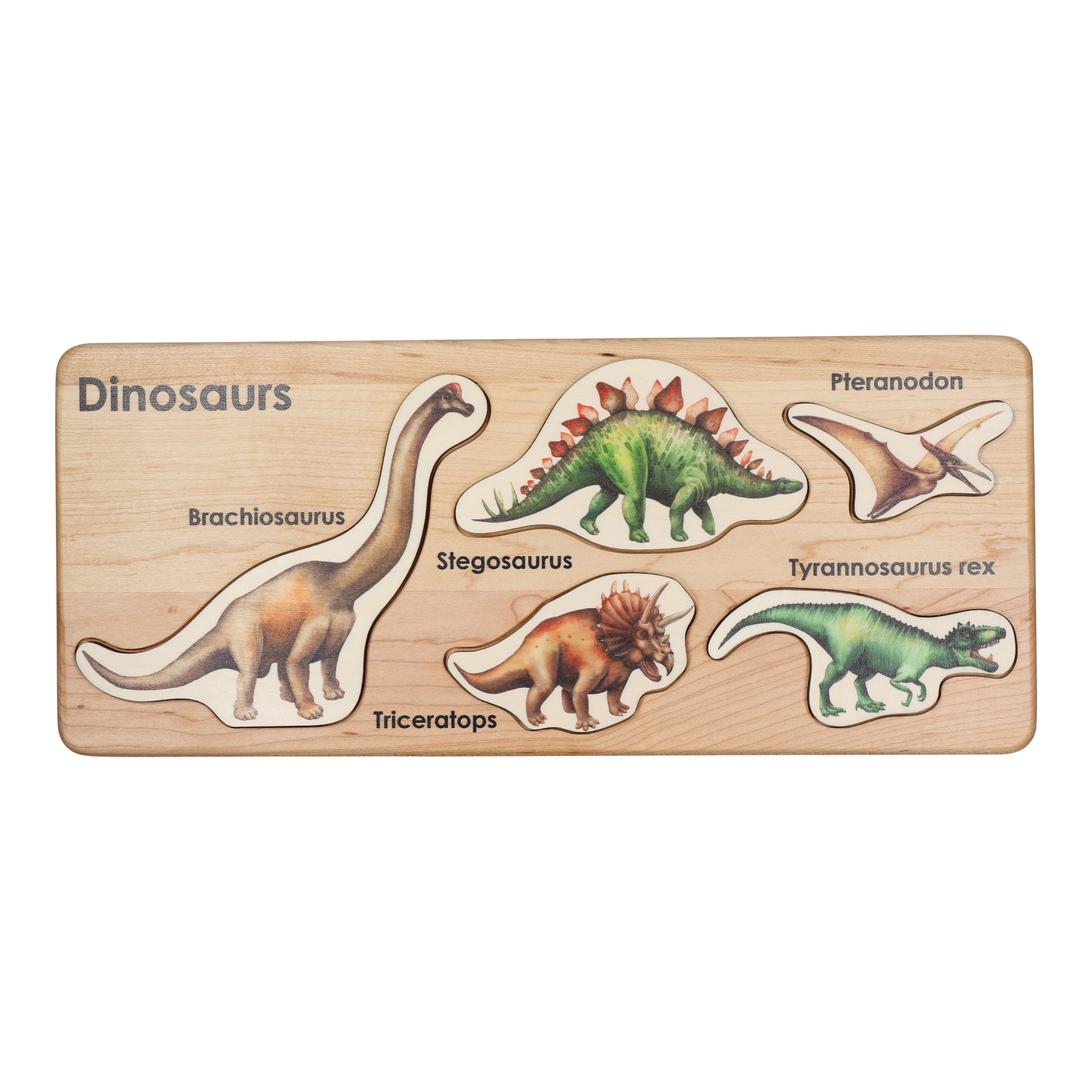 Dinosaur Gift Idea - Wooden dinosaur puzzle - dinosaur toy - wooden di –  MirusToys