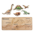 Dinosaur Gift Idea - Wooden dinosaur puzzle - dinosaur toy - wooden dinosaur toy - dinosaur - dinosaur birthday gift- Christmas gift - gift for kids