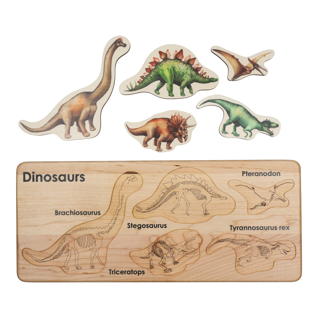 Dinosaur Gift Idea - Wooden dinosaur puzzle - dinosaur toy - wooden dinosaur toy - dinosaur - dinosaur birthday gift- Christmas gift - gift for kids