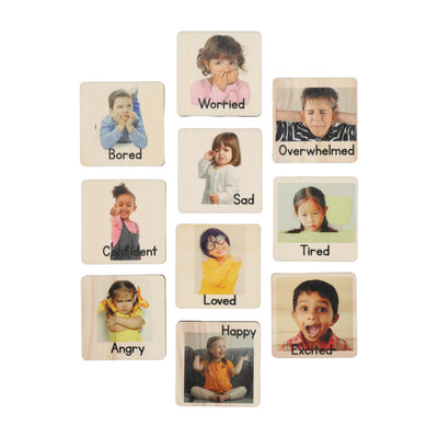 Emotion tiles - Montessori classroom - Montessori materials - emotional development