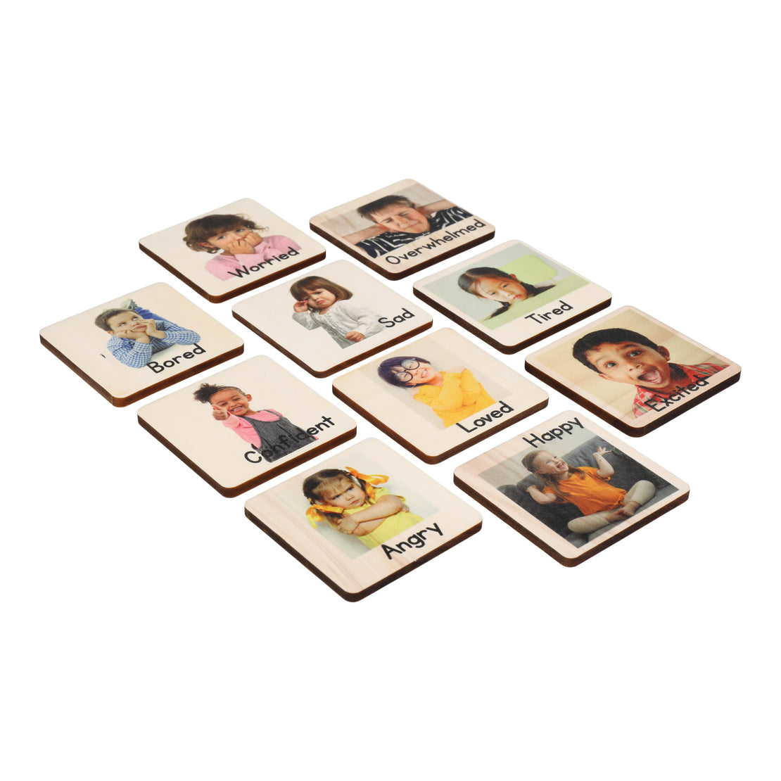 Emotion tiles - Montessori classroom - Montessori materials - emotional development