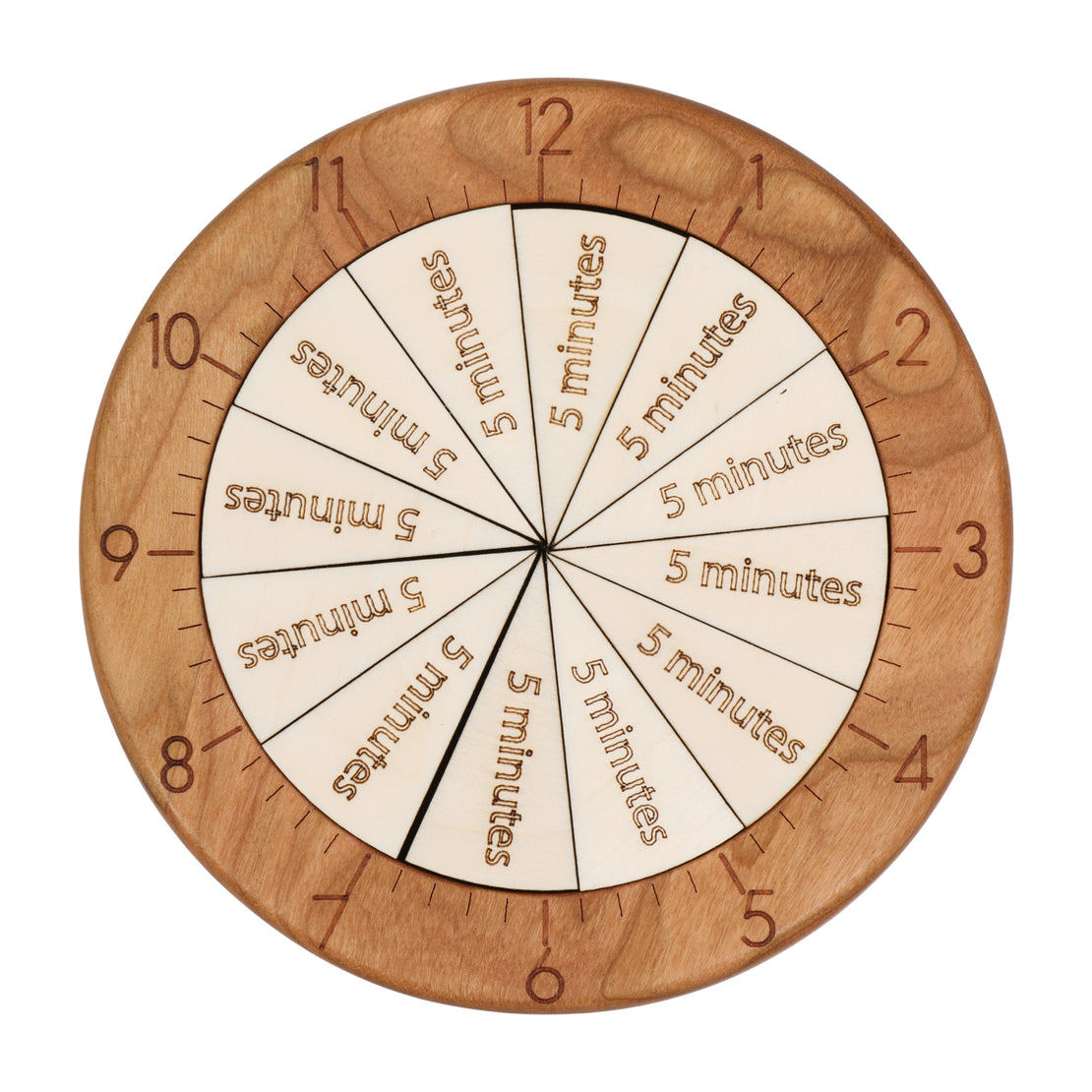 Time fraction learning kit - fraction of time - Montessori materials