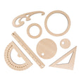 SECONDS/IMPERFECT Kids drafting kit - Geometry kit - Montessori toy