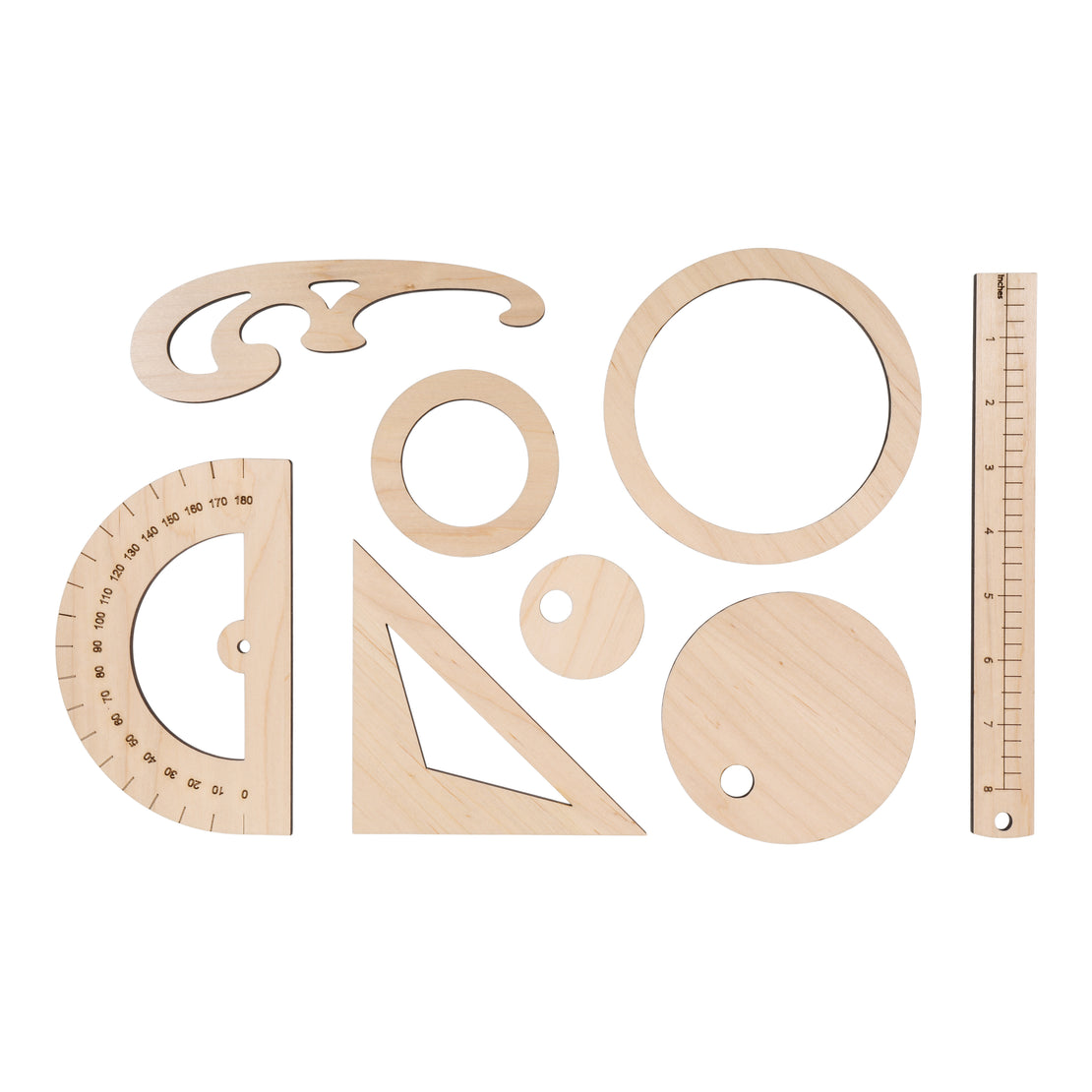 SECONDS/IMPERFECT Kids drafting kit - Geometry kit - Montessori toy
