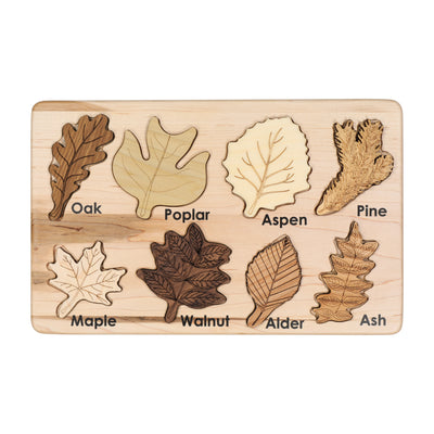 Double sided Leaf puzzle, Leaves made of its own wood