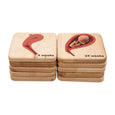 Doula Gift Ideas - Stages of pregnancy and fetal development wooden tiles, obgyn gift, midwife gift, doula gift, graduation gift