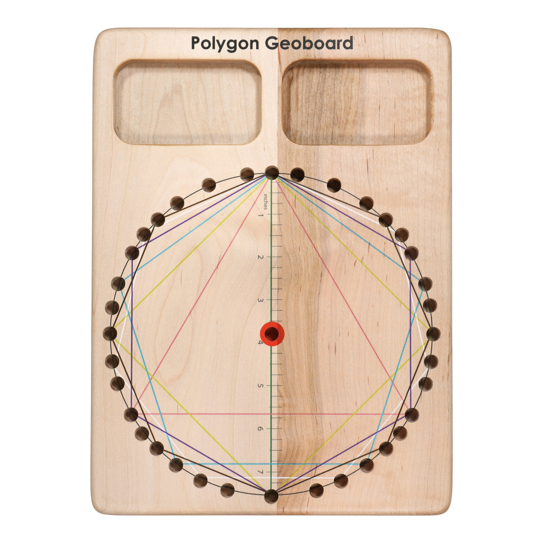 Double sided polygon geoboard - Montessori geometry board - Plane Geo board -