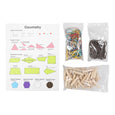 Double sided polygon geoboard - Montessori geometry board - Plane Geo board -
