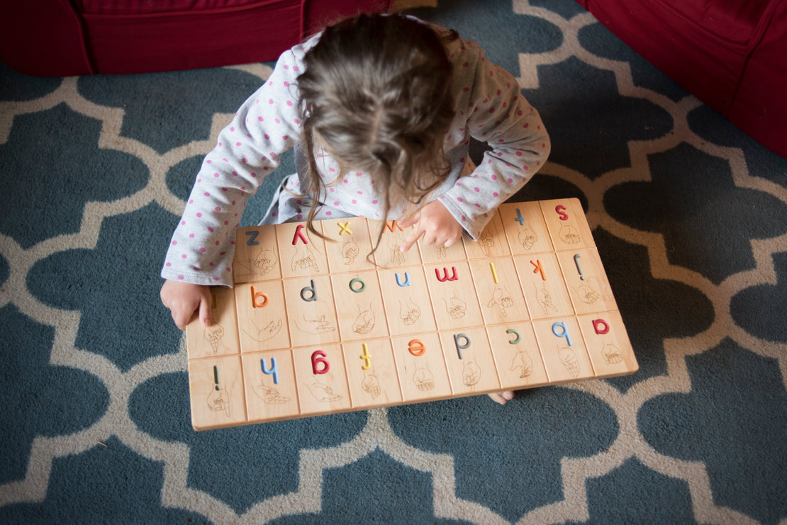 American sign language alphabet board, ASL
