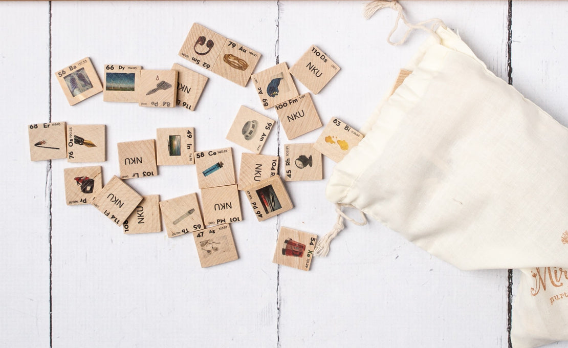 Periodic table puzzle tiles - periodic table of elements - periodic table set - homeschooling - chemistry - montessori - stem toy