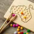 Montessori continent work - Transfer work - Montessori geography - Montessori Fine Motor Work - Fine Motor Skills Activity - Tonging