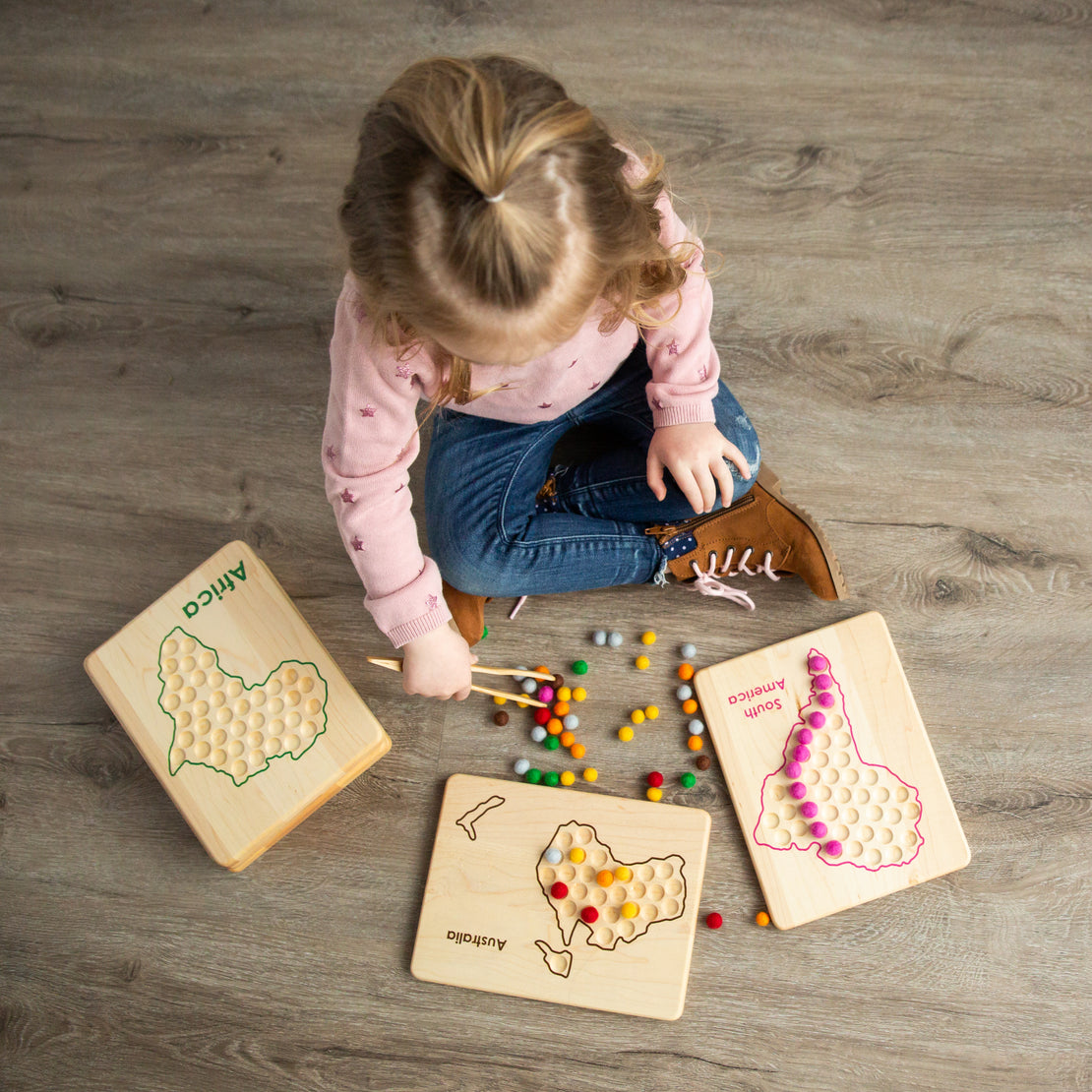 Montessori continent work - Transfer work - Montessori geography - Montessori Fine Motor Work - Fine Motor Skills Activity - Tonging