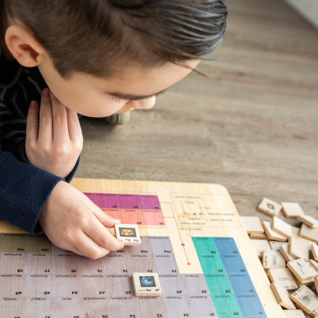 Periodic table puzzle - who am i game - periodic table of elements - periodic table set - homeschooling - chemistry - montessori - stem toy