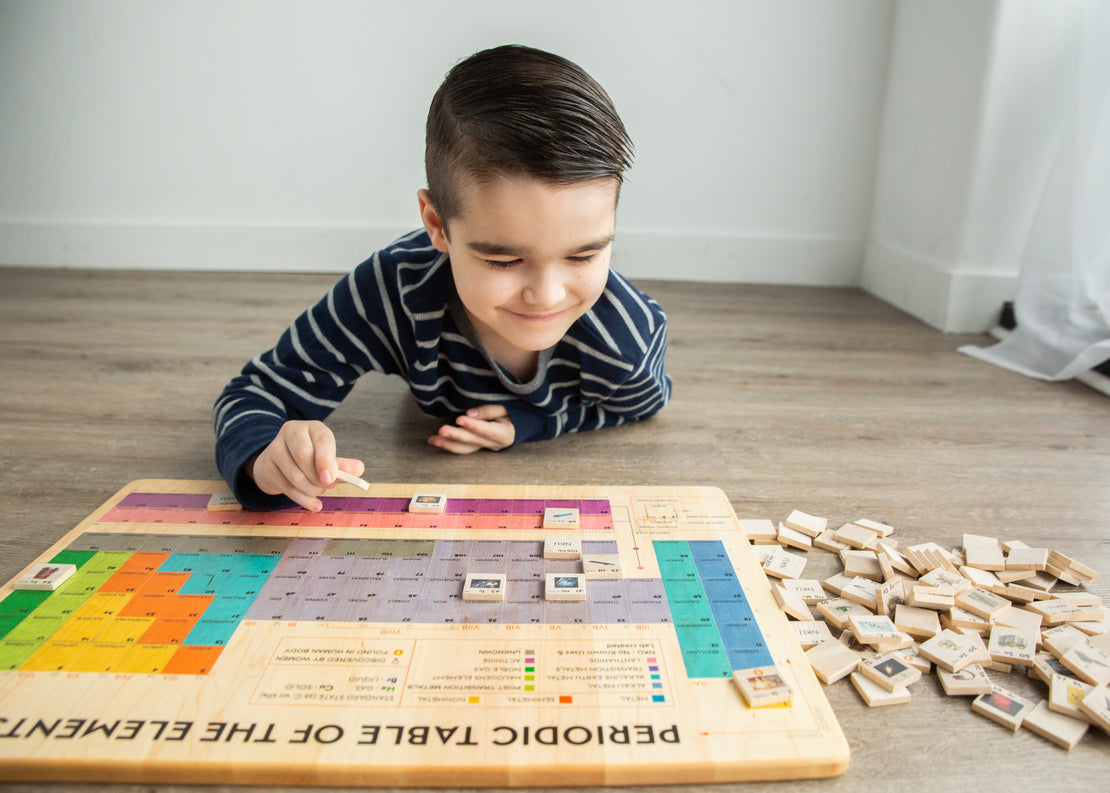 Periodic table puzzle - who am i game - periodic table of elements - periodic table set - homeschooling - chemistry - montessori - stem toy