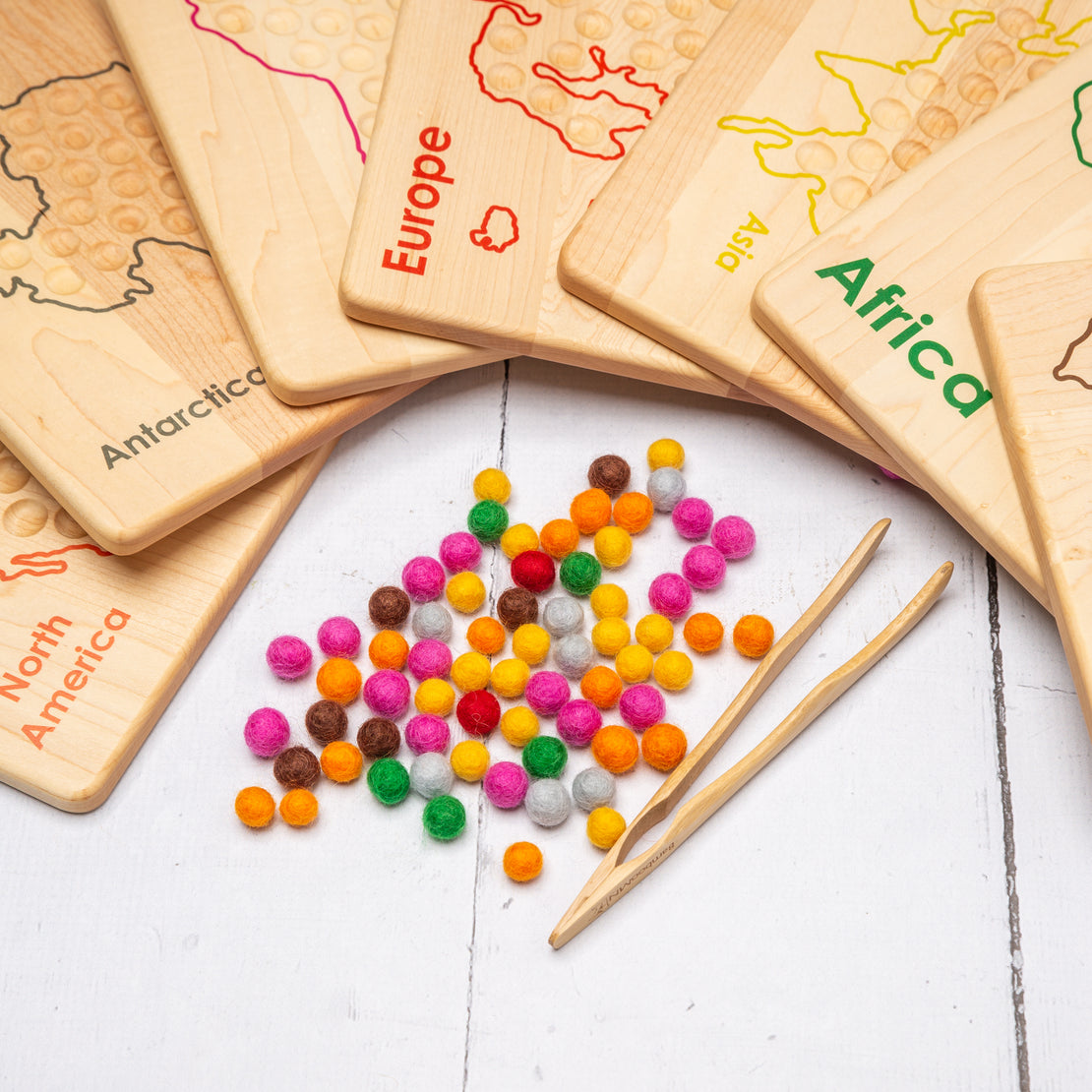 Montessori continent work - Transfer work - Montessori geography - Montessori Fine Motor Work - Fine Motor Skills Activity - Tonging