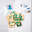 Montessori materials - Land form tiles - Landforms & Bodies of Water - Wooden toys - Montessori