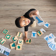 Montessori materials - Land form tiles - Landforms & Bodies of Water - Wooden toys - Montessori