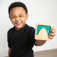 Montessori materials - Land form tiles - Landforms & Bodies of Water - Wooden toys - Montessori