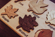 Double sided Leaf puzzle, Leaves made of its own wood
