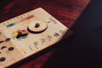 SECONDS/IMPERFECT Wooden perpetual calendar with seasons, moon phases, months, days and weather