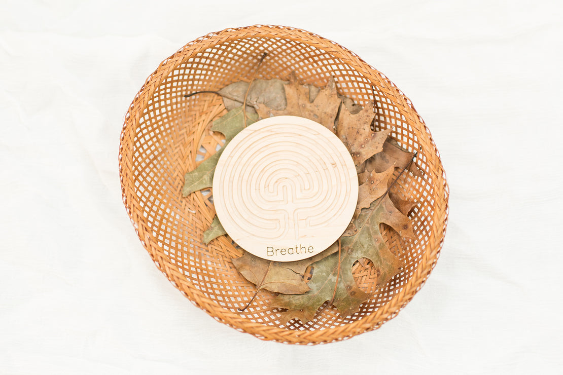 SECONDS/IMPERFECT Pocket labyrinth - traditional circle labyrinth - peace corner - emotional regulation