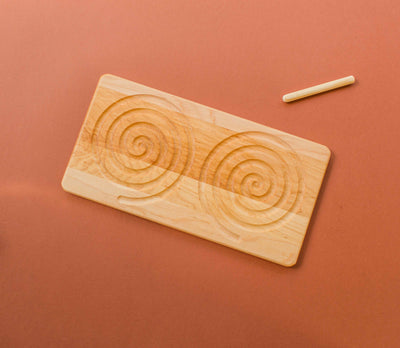 Figure Eight & Double Spiral Reversible Tracing Board