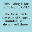 Large 10 frame with engraved number - Ten frame