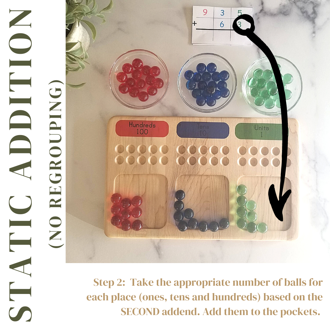 Regrouping board - place value board - Arithmetic board
