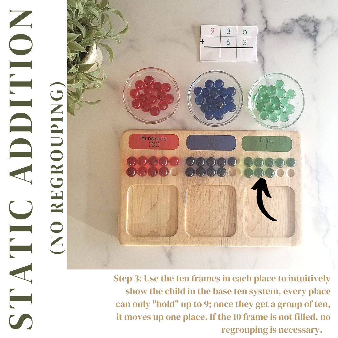 Regrouping board - place value board - Arithmetic board
